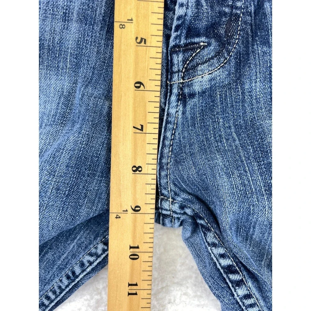 Hudson Byron Straight Leg Jeans Mens 30 Blue Medium Wash Stretch Denim Casual